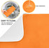Orange Halloween Day Dish Drying Mat for Kitchen Counter, Absorbent Microfiber Drying Dish Pad, 16 x 18 Inch