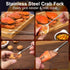 Veluft 20 Pcs Crab Crackers and Tools, Crab Crackers, Lobster Sheller, Fork, Scissors & Storage Bag, Crab & Lobster