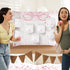 31 1 7 10 1 Ctosree Pcs Pink Bow Baby Shower Diaper Game Diaper Baby Shower Game Board Diapers Plastic Balls Organza