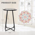 12 inches VCUTEKA Patio Side Table Outdoor Accent Table Bistro Coffee Table Plant End Table Small Porch Table Indoor