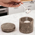 3 Inch Countertop Marble Salt Cellar Flaky Salt Containers for - Sugar Bowl With Lid, Salt Holder, Spice Jars, Salt Box