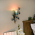 6.75x2.25x10.75, Zingz & Thingz Exotic Peacock Plume Collection Tealight & Candle Lighting, Wall Sconce Single
