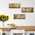 Nuanchu 3 Pcs Sunflower Wall Decor Art Signs, Thankful Grateful Blessed Wooden Hanging Plaques for Home