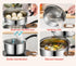 Stainless Steel Saucepan, 1.3 Quart Long Handle Milk Pot with Lid for Cooking, Boiling Milk, Soup (18cm)