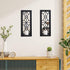 Set 2, Wood Wall Sconce Candle Holder Rustic, Wall-Mount, Farmhouse Hanging Wall Dcor, Carved Wood Frame, Mirrored