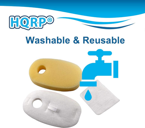 HQRP 2-pack Filter Kit for Shark Rocket DuoClean series HV380, HV380UK, HV380UKT, HV380W, HV381, HV381C, HV382, HV384Q