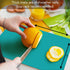 Cut N’ Funnel Blue Martini 4 Pack Thick Plastic Cutting Board Mat, BPA & PVC Free, Made in the USA, 8” x 6”