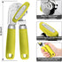 Can Opener Manual, Can Opener with Magnet, Hand Can Opener with Sharp Blade Smooth Edge, Handheld Can Openers with Big Effort-Saving Knob, Can Opener with Multifunctional Bottles Opener, Lime Green by Beneno