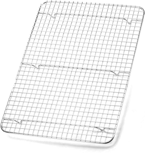 Foraineam 2-Pack Stainless Steel Cooling Rack, 11.5 x 16.5 inch Large Baking Rack Fits Half Sheet Pans, Oven Safe Wire Rack for Cooking, Roasting & Drying