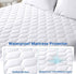 Full Size Mattress Protector, 100% Waterproof Quilted Cover, Soft & Cooling Mattress Pad with Deep Pocket 6"-21"