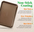 NutriChef 2-Piece Nonstick Baking Sheet Pans - Large & Medium Cookie Sheets - Premium Carbon Steel Oven Bake Trays -