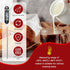 6 Pcs Instant Read Digital Food Thermometer with Probe - Cooking Thermometer Supplies for BBQ Kitchen (White)