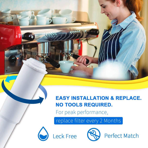 Coffee Machine Water Filter Replacement, 3 Pack Compatible with Jura Clearyl White, 7520, 64553, Capresso C1000, C3000,