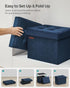 12.2 16.1 Inches 286 lb, ULSF200Q01 SONGMICS Storage Ottoman, Foldable Small Ottoman Foot Rest, x Foot Stool, Load up