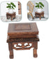 YARNOW Base Flower Pots for Indoor Plants, Wooden Decor, Small Stool for Plant, Brown Flowerpot Stand