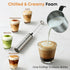 VOMELON Operated,2-Speed Rechargeable Milk Frother Battery Portable Travel Frother,Electric Milk Foamer Coffee Frother