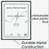 NuDell Metal Poster Frame, 18 x 24, Plastic Face, Black, 31222
