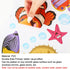 9 Sheets Summer Window Clings, Ocean Themed Tropical Fish Double-Sided Decals for Home Office Bathroom Decor