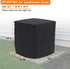 STARTWO Air Conditioner Cover for Outside Units, Durable Waterproof Square AC Cover with Windproof Buckles, Black