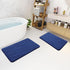 Buganda Memory Foam Bathroom Rug Mat 44x24, Extra Soft Absorbent Non-Slip Machine Washable Bath Rugs for Floor, Navy