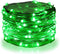 Twinkle Star 33FT 100 LED Silver Wire String Lights, Green Battery Operated Fairy Lights for Christmas Wedding Party