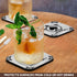 3dRose Ace of Spade Playing Cards, White and Black - Soft Coasters, Set of 8