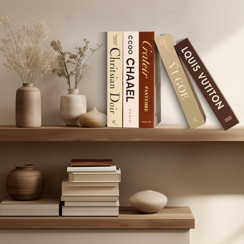 Aiwellkay 5 PCS Decorative Books for Home Decor, Beauty Fake Books for Decoration, Coffee Table Decor, Aesthetic Shelf