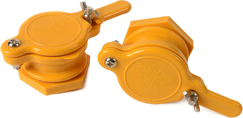 2PCS 5 BeeCastle Honey Gate Valve for Gallon Bucket, Durable Nylon Honey Gate for Extractor, Honey Extractor Tap -Honey