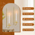 Set 4, Gold Candle Sconces of Taper & Pillar Wall Candle Holder, Gold Wall Decor, for Entryway, Fireplace, Stair Corner