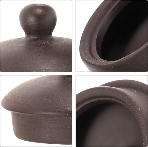 Yardwe Tea Kettle Lid, Replacement Lid for Purple Clay Tea Pot, Kungfu Teapot Top Lid for Blooming and Loose Leaf Tea