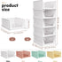 5 Pack Closet Closet SNSLXH Stackable Storage Basket, Multifunctional & Foldable Organizer for Bathroom Kitchen Laundry