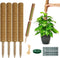 Moss Pole Monstera Plant Support: 4 Pack 16 inch Stackable Coco Coir