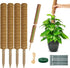 Moss Pole Monstera Plant Support: 4 Pack 16 inch Stackable Coco Coir