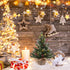 MEETYAMOR 2 FT Mini Christmas Tree, 24" Prelit Small Artificial Tabletop Snow Flocked Christmas Trees with Timer and