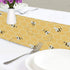 AUUXVA 13x90 inch, Honeycomb Animal Bee Table Runner Rectangle Table Cloth Runner Polyester for Office Kitchen Dining