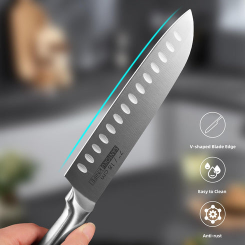 KOFERY 5 Piece Professional Kitchen Knife Set, Ergonomic Handle with High Carbon Stainless Steel Blades, Gift Box