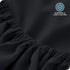 Bare Home Fitted Bottom Sheet, Queen Size, Premium 1800 Microfiber, Ultra-Soft, Deep Pocket, Black