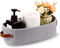Cotton Rope Small Woven Storage Basket for Toilet Paper, Bathroom, 13"x5.9"x4", Gray