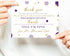 Paper Clever Party Purple and Gold Baby Shower Thank You Cards with Envelopes, 15 Pack