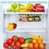 4 Pack Tebery White Under Shelf Wire Basket Hanging Storage Baskets, Small Add-on Storage Racks Slide-in Cabinet