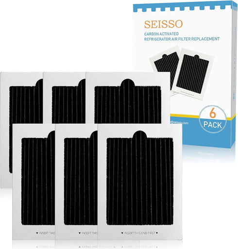 Refrigerator Air Filter Replacement 6 Pack, Carbon Activated Filter Compatible with Frigidaire & Electrolux