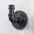 Industrial Style Wall Mounted Metal Iron Pipe Coat Hanger, Robe Towel Hook for Bathroom Bedroom