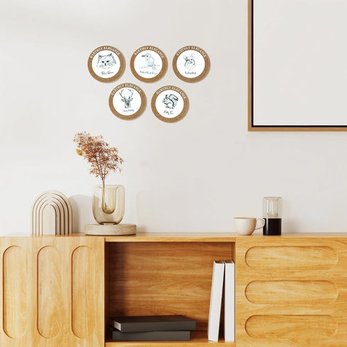 5 7.28" 4" Set 4, Cork Trivet, Pcs Trivets for Hot Dishes & Coasters of Drink CoastersPlant Coasters, Hot Pads