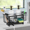 Sponge Holder for Kitchen Sink Organizer Caddy, 2 Tier Dish Brush Scrubber