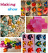 3 Pack Medium Size Unicorn Silicone Chocolate Mold with 7 Cavities for Making Gummy, Candy, Chocolate, Ice Cube, Jelly,