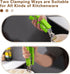 2 Pack Hot Plate Gripper Clips Holder Tongs for Moving Hot Plates, Bowls, Pizza Pan, Green