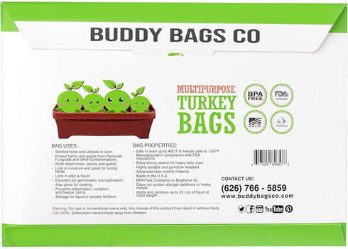 Turkey Oven Bags for Roasting – 10-Pack Heavy-Duty, Oven-Safe Cooking Bags, Made in USA