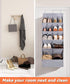 1 Pack Closet 15 FENTEC Over-the-Door-Shoe-Organizers,Hanging Organizers with Large Pocket Shoe Holder Hanging Shoe