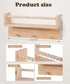 Generic Bookshelves,Set 4 BOMID Wall of Natural Wood Floating Bookshelf,Nursery Shelves,Floating Book Shelves
