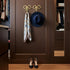 2Pcs (2.76X2.36X0.79in 7.01X5.99X2.00cm) LOGOFUN Bow Hooks Gold Bow Hooks for Wall Brass Bowknot Wall Hook for Towel